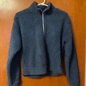 Wild Fable Blue Cozy Quarterneck Sweater